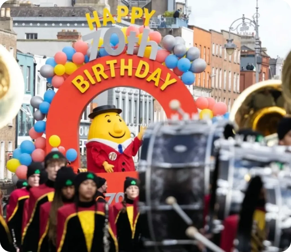 St Patricks Festival parade tayto float