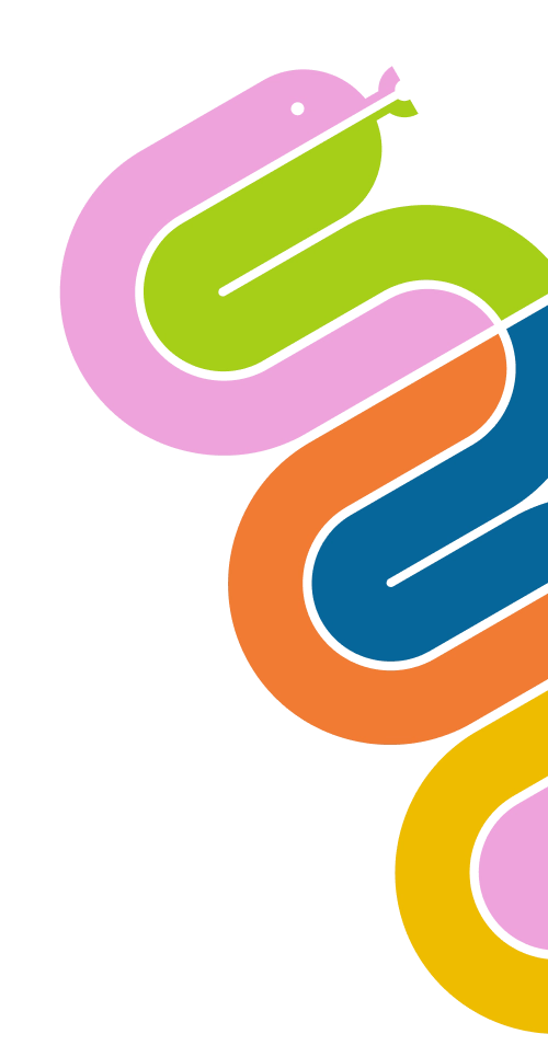 snake logo facing right